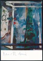 Bernáth Aurél (1895-1982) festőművész aláírása képeslapon