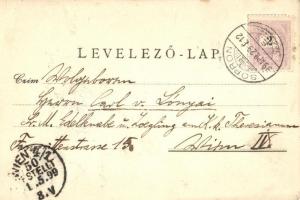 1899 Sopron, Oedenburg; Szélmalom kaszárnya. L. Kummert No. 60. litho / Windmühl-Kaserne  (EK)