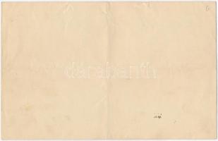 Budapest 1920. "Magyar Nemzeti Gazdasági Bank Rt." 1/5 részvénye 100K-ról, szárazpecséttel...