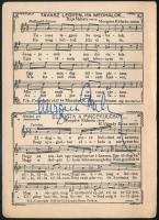Murgács Kálmán (1893-1966) költő. nótaszerző 2 db kottás képeslap a dalszerző saját kezű aláírásával