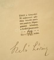 Omár Khájjám: Rubáiját. Ford.: Szabó Lőrinc. Bp., 1920, Táltos. Szabó Lőrinc aláírásával, számozott ...