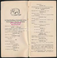 cca 1883 Fiume, Fiumei Első Magyar Rizshántoló és Rizskeményítőgyár Rt. reklám nyomtatványa, benne a...