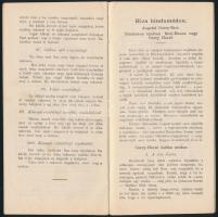 cca 1883 Fiume, Fiumei Első Magyar Rizshántoló és Rizskeményítőgyár Rt. reklám nyomtatványa, benne a...