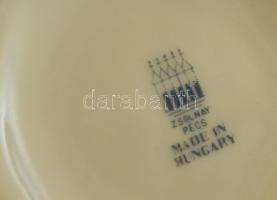 Zsolnay virágmintás áttört kaspó, matricás, hibátlan, jelzett, m: 10 cm, d: 9,5 cm