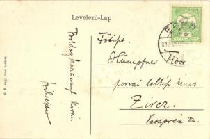 Eger, lovasszekér a patakban, Gőzmalom, Fischer Lipót üzlete