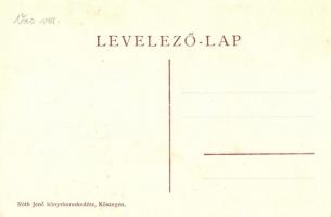 Kőszeg, Evangélikus leánynevelő intézet, Hálóterem, Ebédlő, belső. Art Nouveau, Róth Jenő kiadása