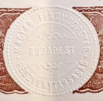 Budapest 1923. "Magyar Finombőrgyár Részvénytársaság" öt részvénye egyben összesen 5000K-r...