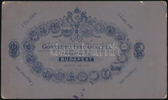 Szoyer Ilona (1879-1956) énekesnő aláírása az őt ábrázoló keményhátú fotón