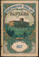 cca 1915-1927 3 db nyomtatvány (A Békésmegyei Hírlap Naptára, Kriegskochbuch der Wiener Mode, Gyógys...