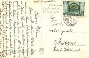 Piszke, hajóállomás, uszály gőzhajóval (EK)