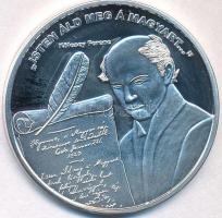 DN "Nemzetünk nagyjai - Kölcsey Ferenc" Ag emlékérem tanúsítvánnyal (10,37g/0.999/35mm) T:PP ujjlenyomat