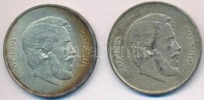 1947. 5Ft Ag "Kossuth" (2x) T:2,2- kis ph., patina