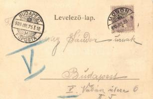 Moson, Fő utca üzletekkel, Eigenthum & Fotografie Ant. Kumpf