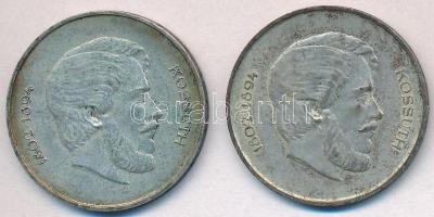 1947. 5Ft Ag "Kossuth" (2x) T:2,2- kis ph., patina