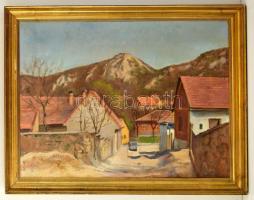 Bánovszky Miklós (1895-1995): Csobánka. Olaj, vászon, jelzett, keretben, 60×80 cm