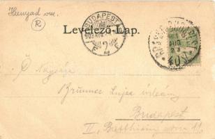 Piski, Simeria; Csárda, híd, állami iskola. Főző József kiadása / restaurant, bridge, school, floral...