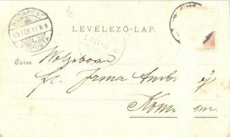 1899 Nagyvárad, Oradea; Kereskedelmi csarnok, Szent László szobor, Premontrei főgimnázium, Sport pav...