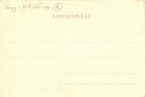 Medgyes, Mediasch; Forkesch utca, Mutatványosok velocipéden zászlóval, Fritz Guggenberger kiadása / ...