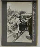 cca 1940 A "MANSZ" [Magyar Asszonyok Nemzeti Szövetsége] vasutas szakosztály keszthelyi vi...