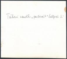 Tábori csendőr "partizánt" hallgat ki, modern fotóreprodukció, hátulján feliratozva, 10,5×...