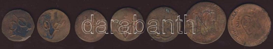 Kis tétel Holland Kelet-India/Java 1808-1812. benne VOC (Egyesült Kelet-Indiai Társaság) 1/2St (2x),...