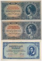 1945-1946. 10.000P-10.000MP (9x) T:I--III szép papír