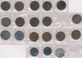 1926-1940. 2f Br (14xklf) + 1940. 2f Fe + 1940-1942. 2f Fe (3xklf) + 1943-1944. 2f Zn T:2-3