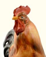 Herendi porcelán kakas, kézzel festett, jelzett, hibátlan, m: 23 cm