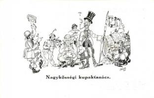 Nagykösségi kupaktanács. A Soproni Diákéletből V. / Hungarian Studentica s: Bihary L.