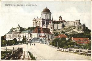 Esztergom, Bazilika és prímási palota. színes kép, Törvényesen védve 1929. 6. (kicsit ázott /small wet damage)