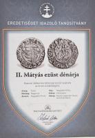 1618K-B Denár Ag "II. Mátyás" (0,37g) T:2 ki.
Huszár: 1141., Unger II.: 870