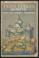 Dr. Kovács Józsefné: Tejes ételek könyve. Bp., 1929, Országos Tejpropaganda Bizottság. Kiadói papírkötés, kopottas állapotban.
