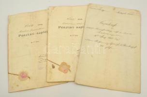 1853-1912 Karád (Somogy m.) és Balatonöszöd összeírása ill. pénztári naplója