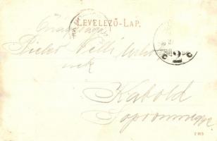 1906 Szolnok, Tiszai részlet lakóhajókkal. Kiadja Szigeti H. fényképész (r)