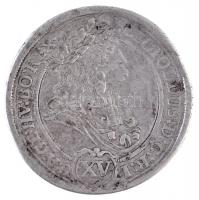 1694K-B 15kr Ag "I. Lipót" Körmöcbánya (6,11g) T:2,2- Huszár: 1429., Unger II.: 1064A