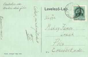 Tiszaeszlár, Községháza gyerekekkel. Kiadja Hangya