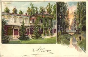 1899 Buziásfürdő, Buzias; Villa / villa, spa, Kunstanstalt Kosmos No. 146. litho (Rb)