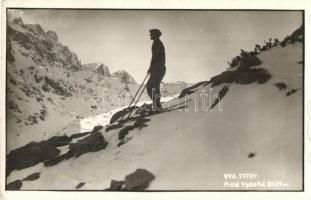 1933 Magas Tátra, síelő / skier, photo (EK)