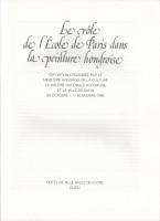 Le role de L'École de Paris dans la peinture hongroise. Dijon, 1986, Hotel de Ville Salle de Fl...