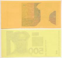 Horvátország 1993 (1994). 5K előlapi színpróba + 50K előlapi színpróba + 200K előlapi és hátlapi szí...