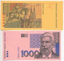 Horvátország 1993 (1994). 5K előlapi színpróba + 50K előlapi színpróba + 200K előlapi és hátlapi szí...