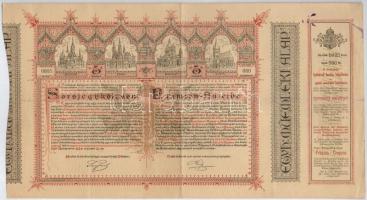 Budapest 1882. "Magyar szent korona országainak vörös-kereszt egylete" kisorsolási kötvény...