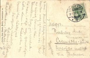 Berlin, Bahnhof Friedrichstrasse / street view with autobuses, omnibuses, Hotel Silesia, railway bri...