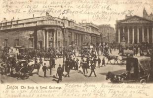 London, The Bank & Royal Exchange. Raphael Tuck & Sons "View" Series 1150. (small tear)