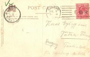 London, The Bank & Royal Exchange. Raphael Tuck & Sons "View" Series 1150. (small ...