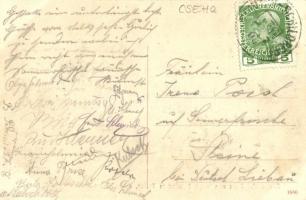 Králíky, Grulich; Bauernhof, Gruss vom landw. Volksfest anlässlich der II. Rinderschau 1908 / 2nd ca...