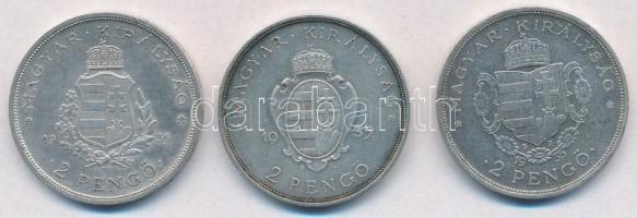 1935. 2P Ag "Pázmány" + 1935. 2P Ag "Rákóczi" + 1936. 2P Ag "Liszt Ferenc&q...