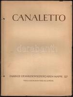 Bernardo Bellotto genannt Canaletto. Leipzig, 1957, E.A.Seemann. Kiadói papírkötés, német nyelven./ Paperbinding, in German language.