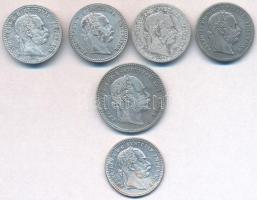 Ausztria 1868. 10kr Ag "Ferenc József" + 1869. 10kr Ag "Ferenc József" + 1869. 20kr Ag "Ferenc József" + 1872. 10kr Ag "Ferenc József" (3x) T:1-,2,2- Austria 1868. 10 Kreuzer Ag "Franz Joseph" + 1869. 10 Kreuzer Ag "Franz Joseph" + 1869. 20 Kreuzer Ag "Franz Joseph" + 1872. 10 Kreuzer Ag "Franz Joseph" (3x) C:AU,XF,VF