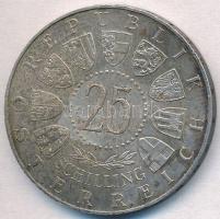 Ausztria 1961. 25Sch Ag "40 éves Burgenland" T:2 Austria 1961. 25 Schilling Ag "40th ...